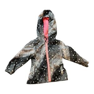 Pink Platinum Coral Mesh Jacket with Star Accents